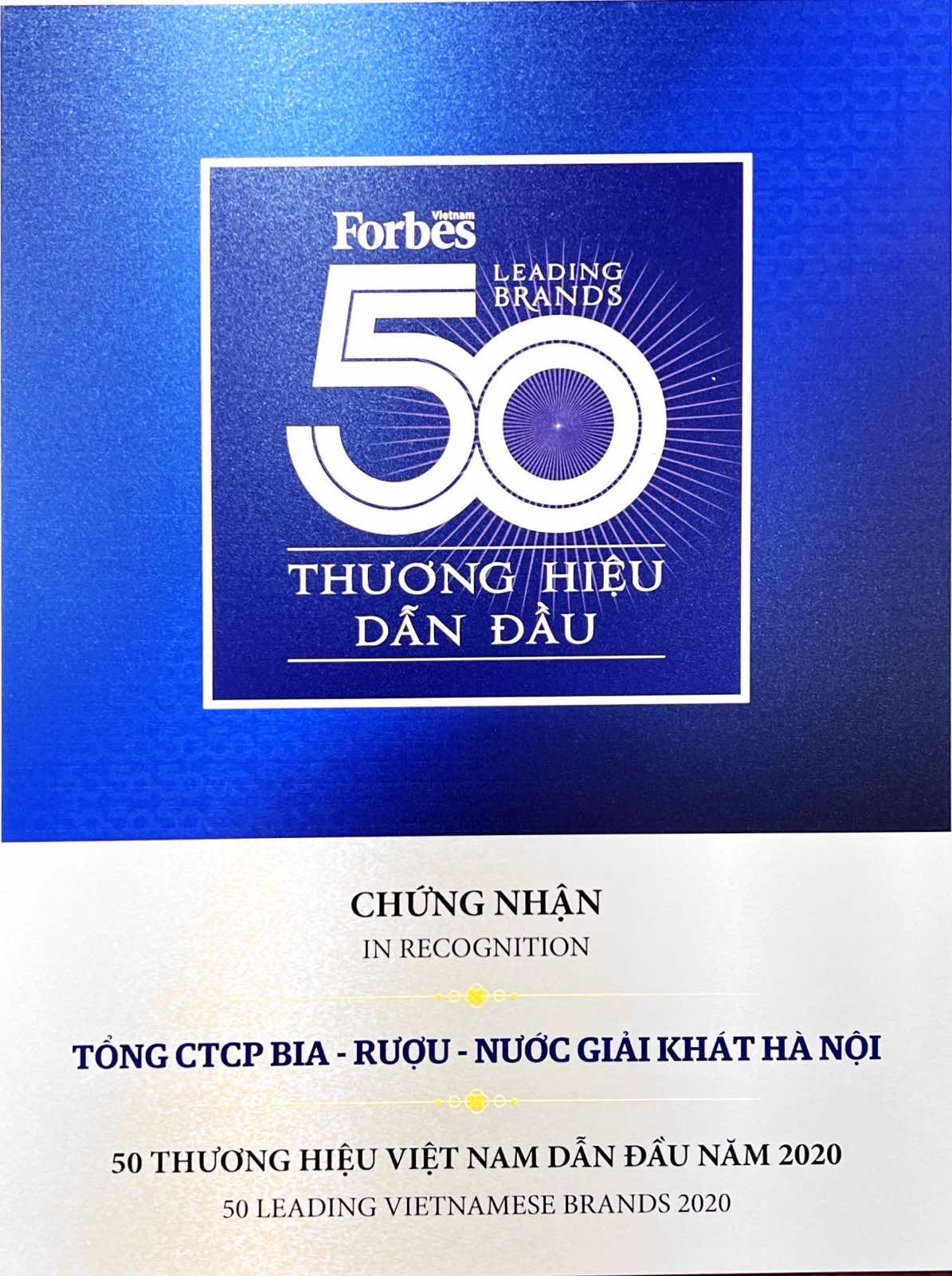 Top 50 thương hiệu Việt Nam dẫn đầu năm 2021