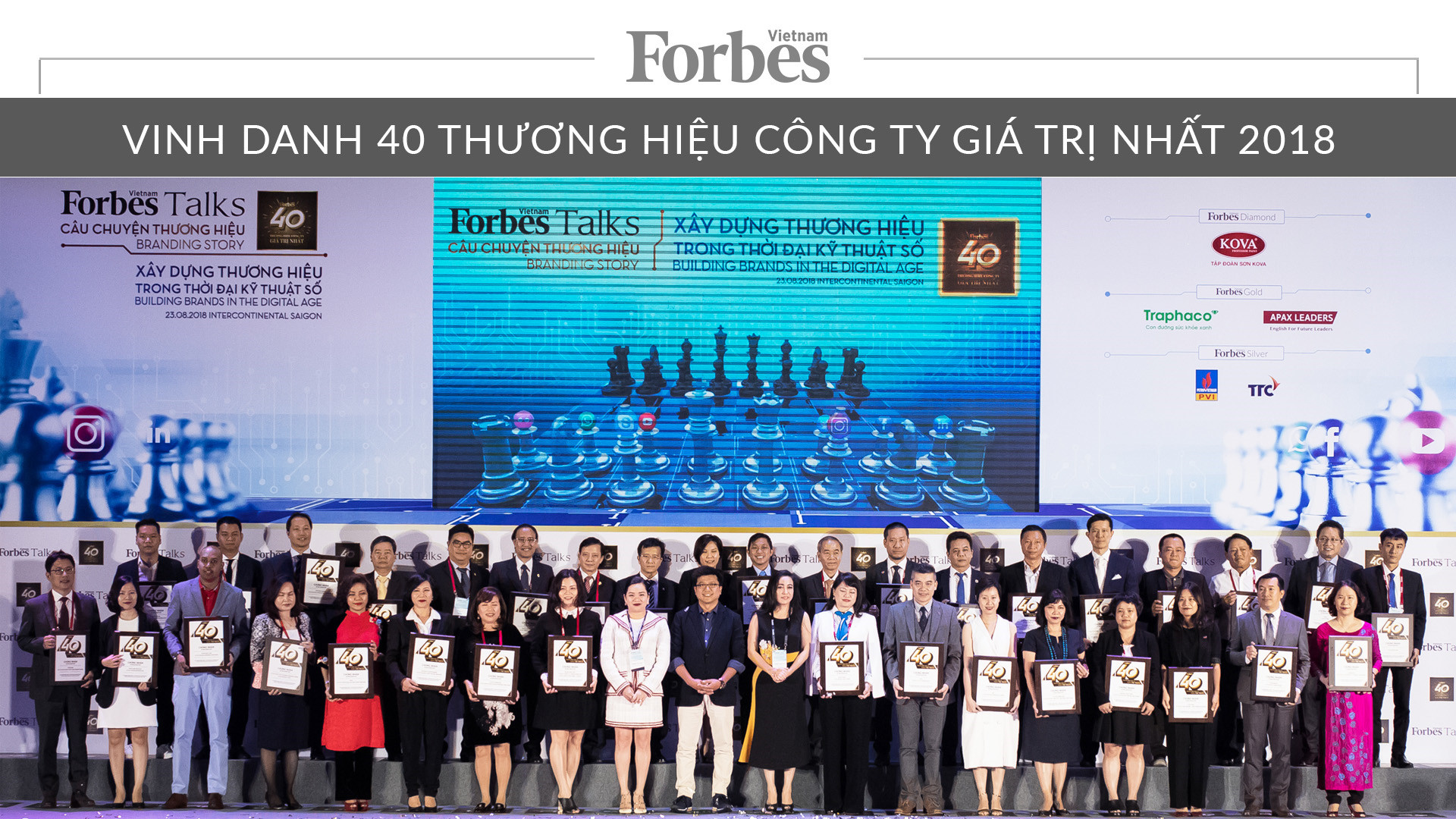 HABECO nằm trong Top 40 thương hiệu công ty giá trị nhất Việt Nam