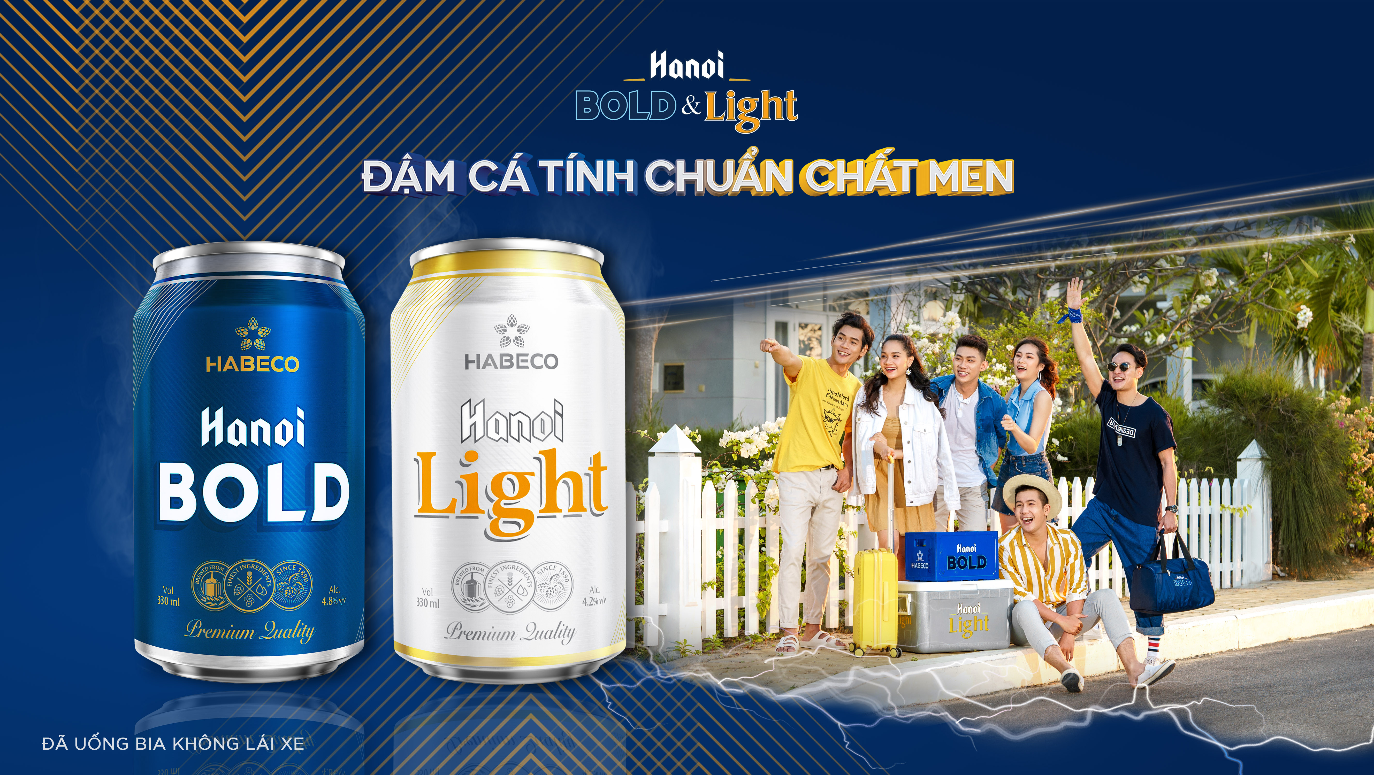Chào hè đầy sôi động với Hanoi BOLD và Hanoi Light lon 330ml mới dành cho giới trẻ yêu trải nghiệm và khám phá