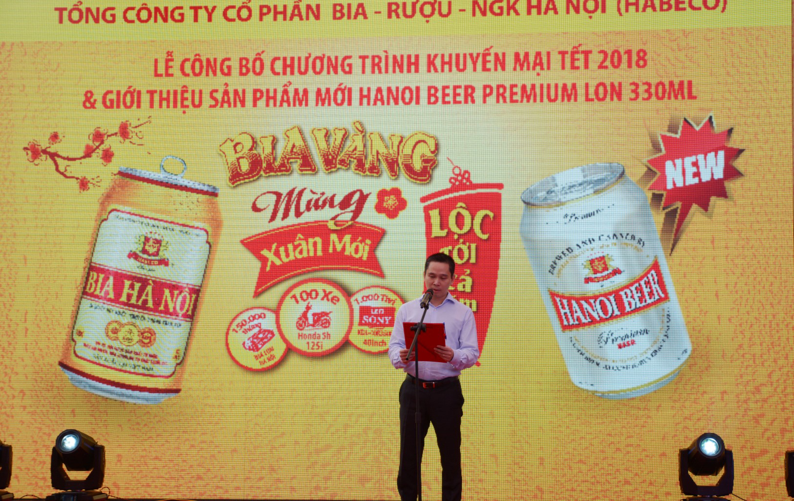 Habeco công bố Chương trình khuyến mại bia lon Hà Nội Tết 2018