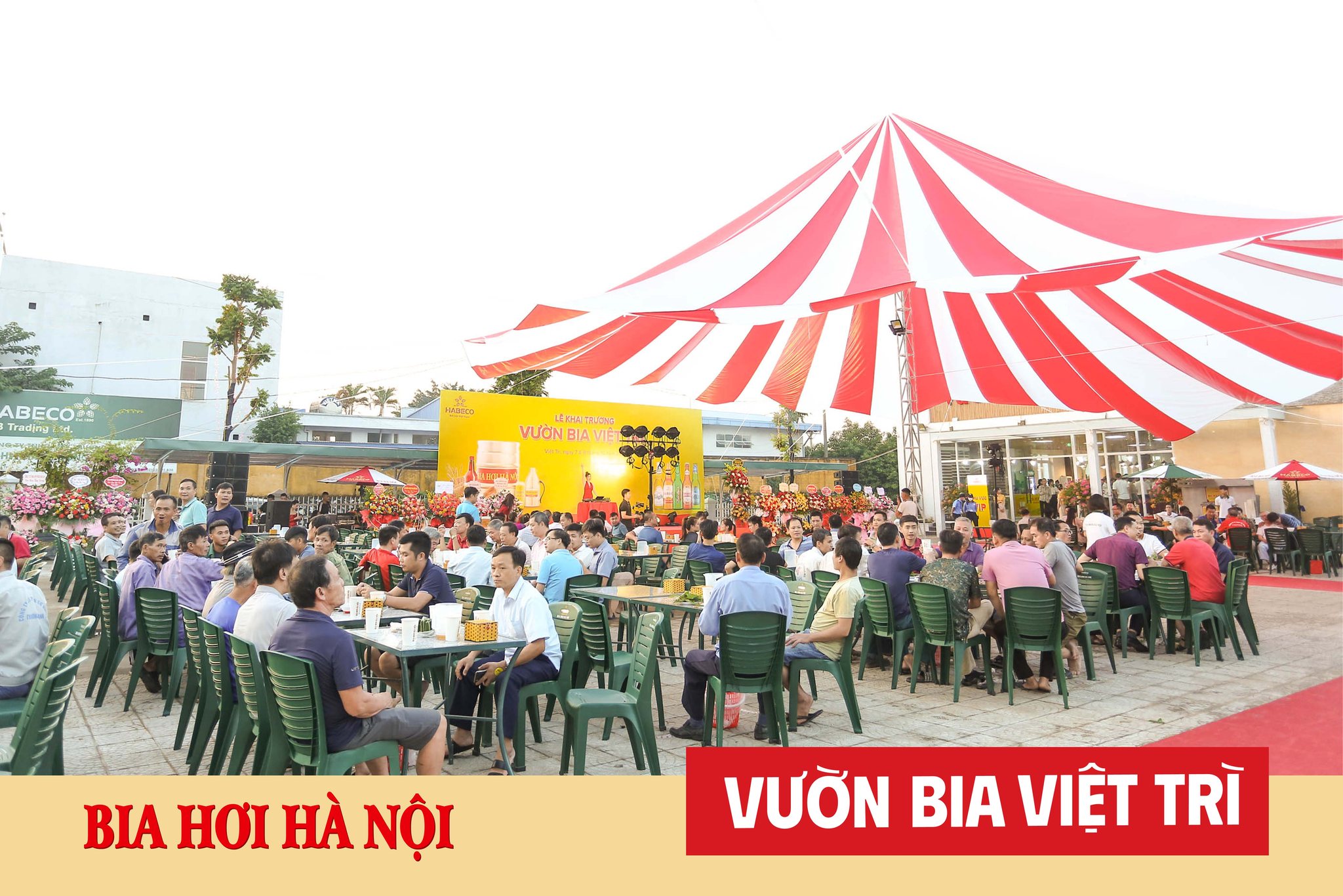 Hoà mình vào không khí tưng bừng của chương trình tri ân khách hàng Vườn Bia Việt Trì