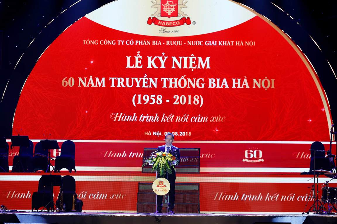 Lễ kỷ niệm 60 năm truyền thống Bia Hà Nội  (15/8/1958 – 15/8/2018)
